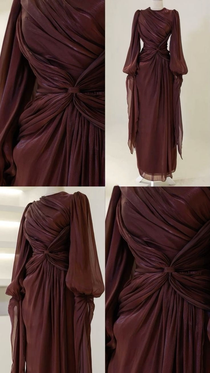 Burgundy Classy Evening Dress A Line Long Classy Prom Gowns