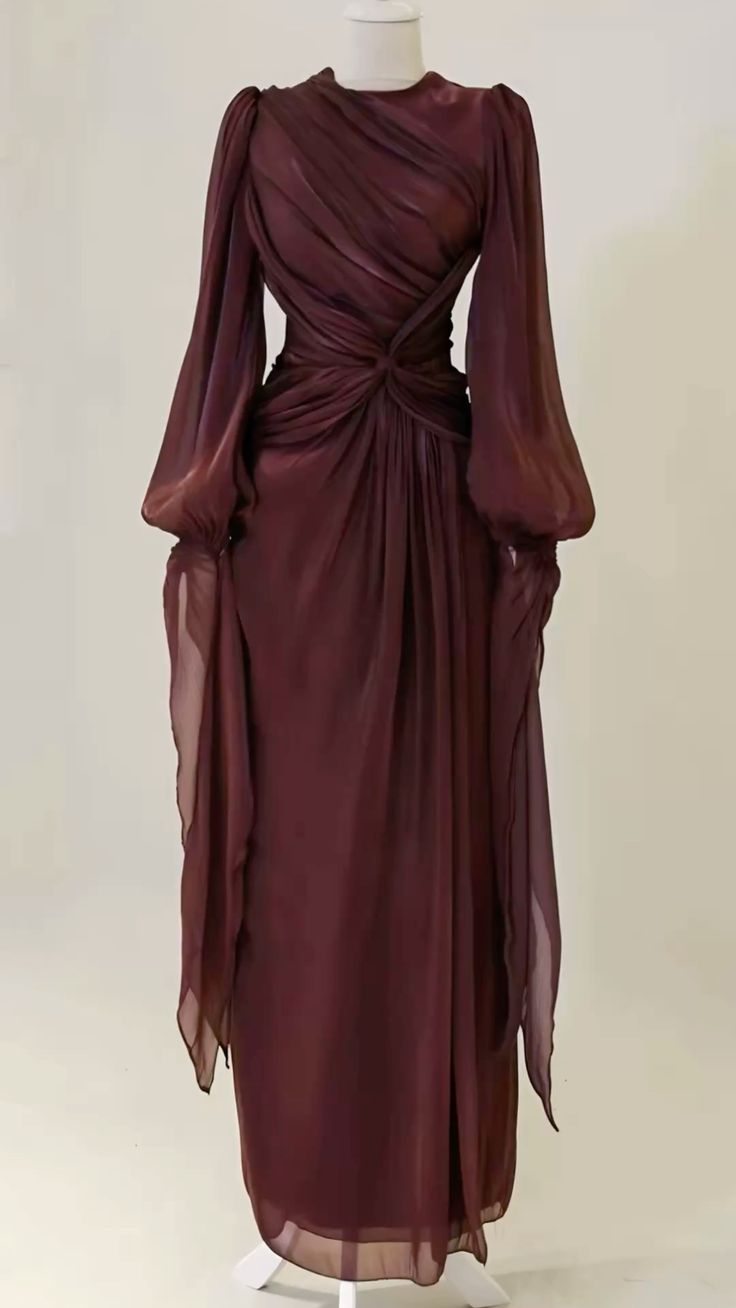 Burgundy Classy Evening Dress A Line Long Classy Prom Gowns Main image