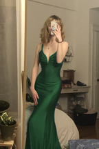Burgundy Mermaid Long Classy Prom Classy Evening Dress