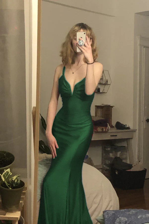 Burgundy Mermaid Long Classy Prom Classy Evening Dress