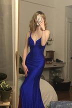 Burgundy Mermaid Long Classy Prom Classy Evening Dress