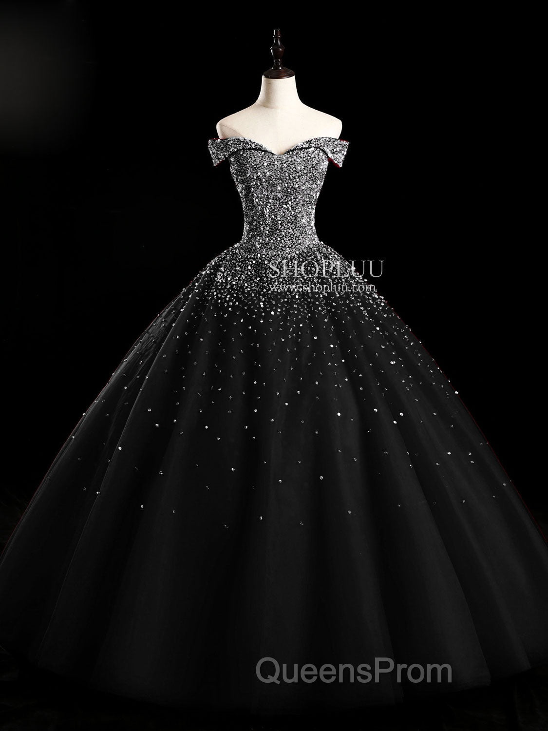 Burgundy Off Shoulder Tulle Sequin Long Evening Prom Dress, Burgundy Sweet 16 Dress