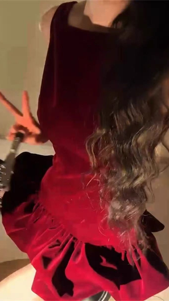 Burgundy Classy Prom Dress Sleeveless Mini Party Dress Short Graduation Dress Cocktail Outfits Secondary image