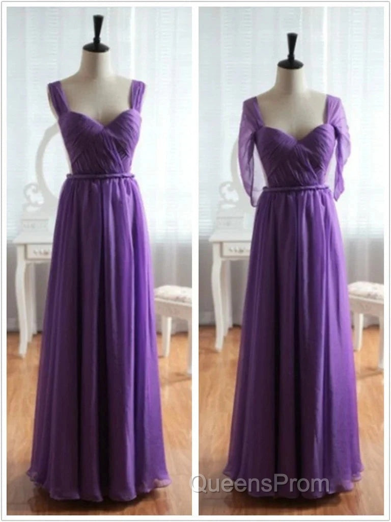 Cap Sleeves Backless Chiffon Evening Prom Dress Bridesmaid Dress