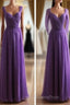 Cap Sleeves Backless Chiffon Evening Prom Dress Bridesmaid Dress