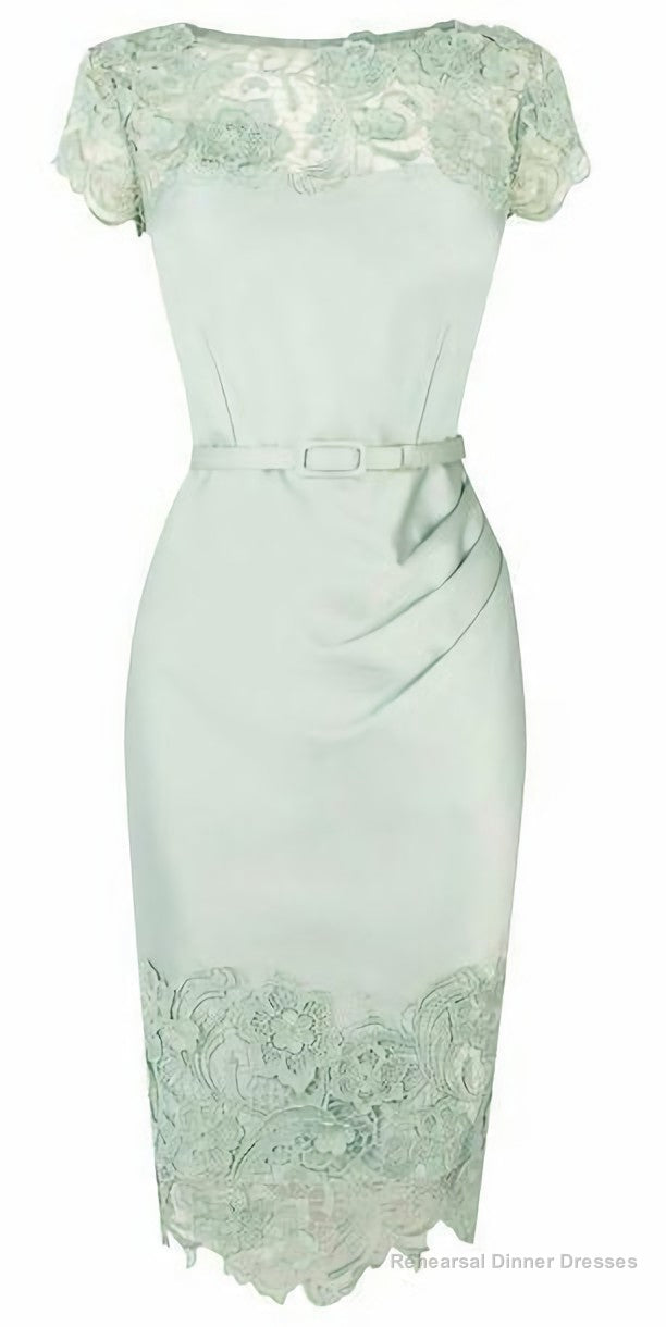 Elegant O Neck Prom Dress, Lace Evening Dress, Custom Made Prom Gown Main image