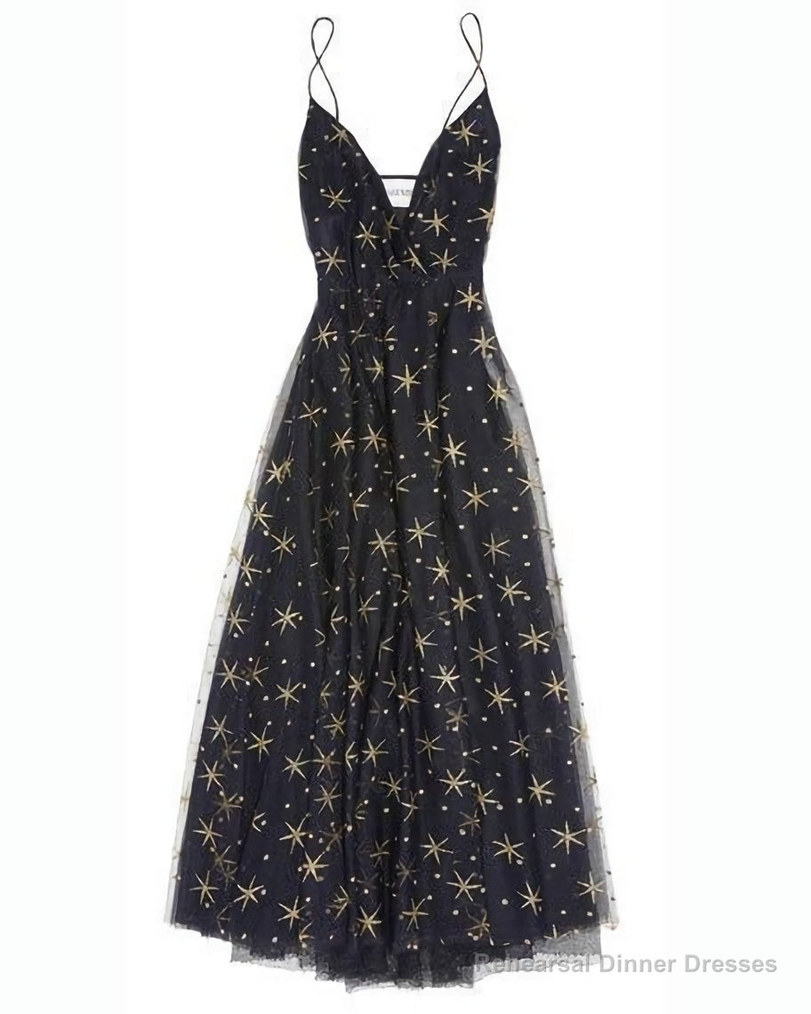 Star Illusion Tulle Prom Dress Main image