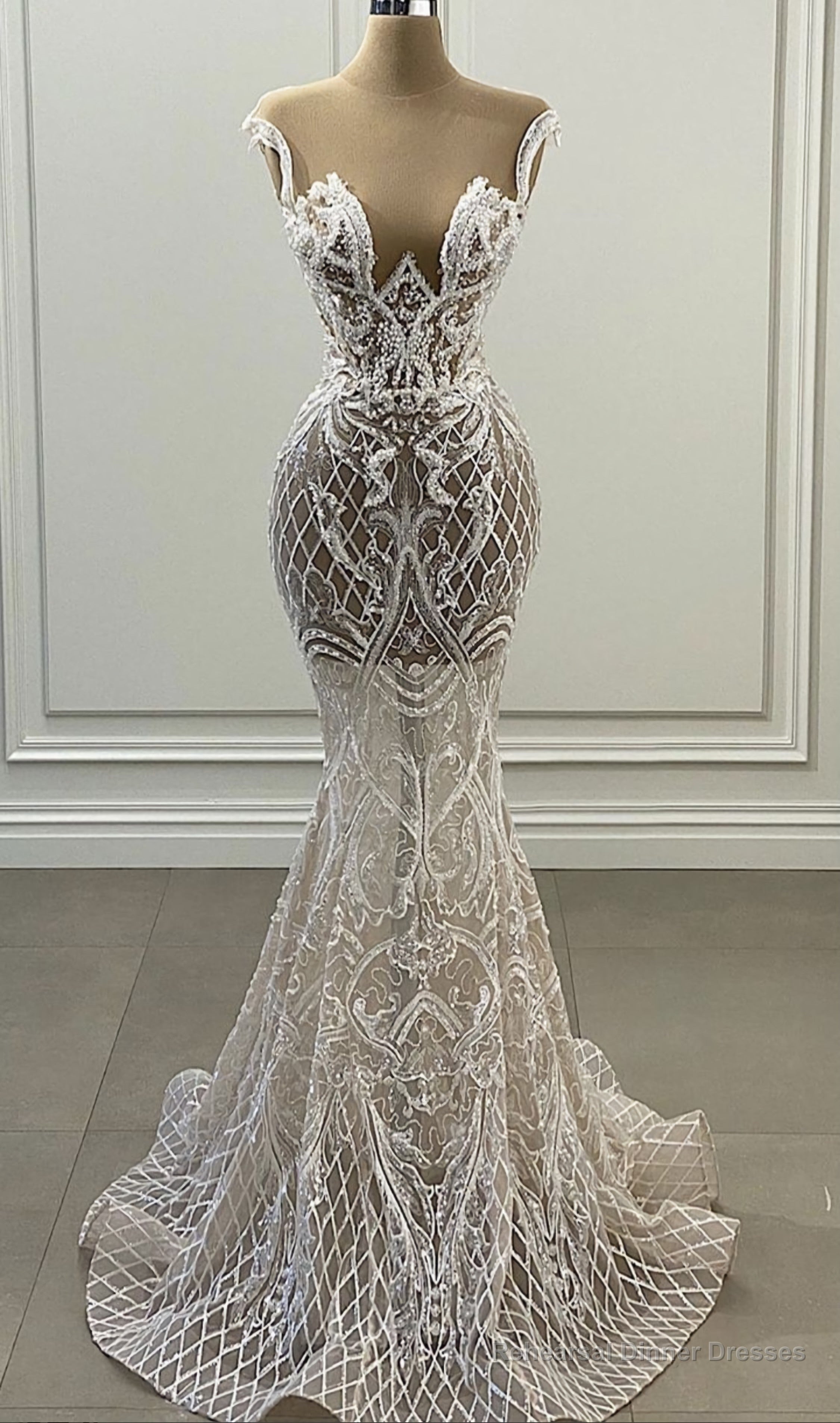 Long Mermaid Prom Dress, Evening Dress, Wedding Dress Main image