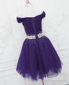 Purple Homecoming Dress, Party Dress