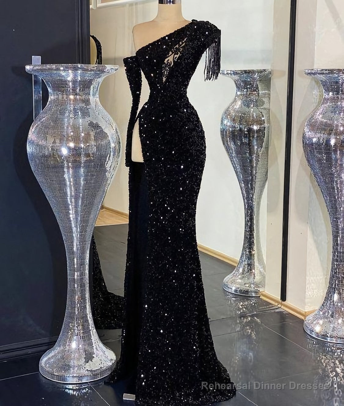 Beautiful Sequin Long Prom Dress, Party Dress Main image