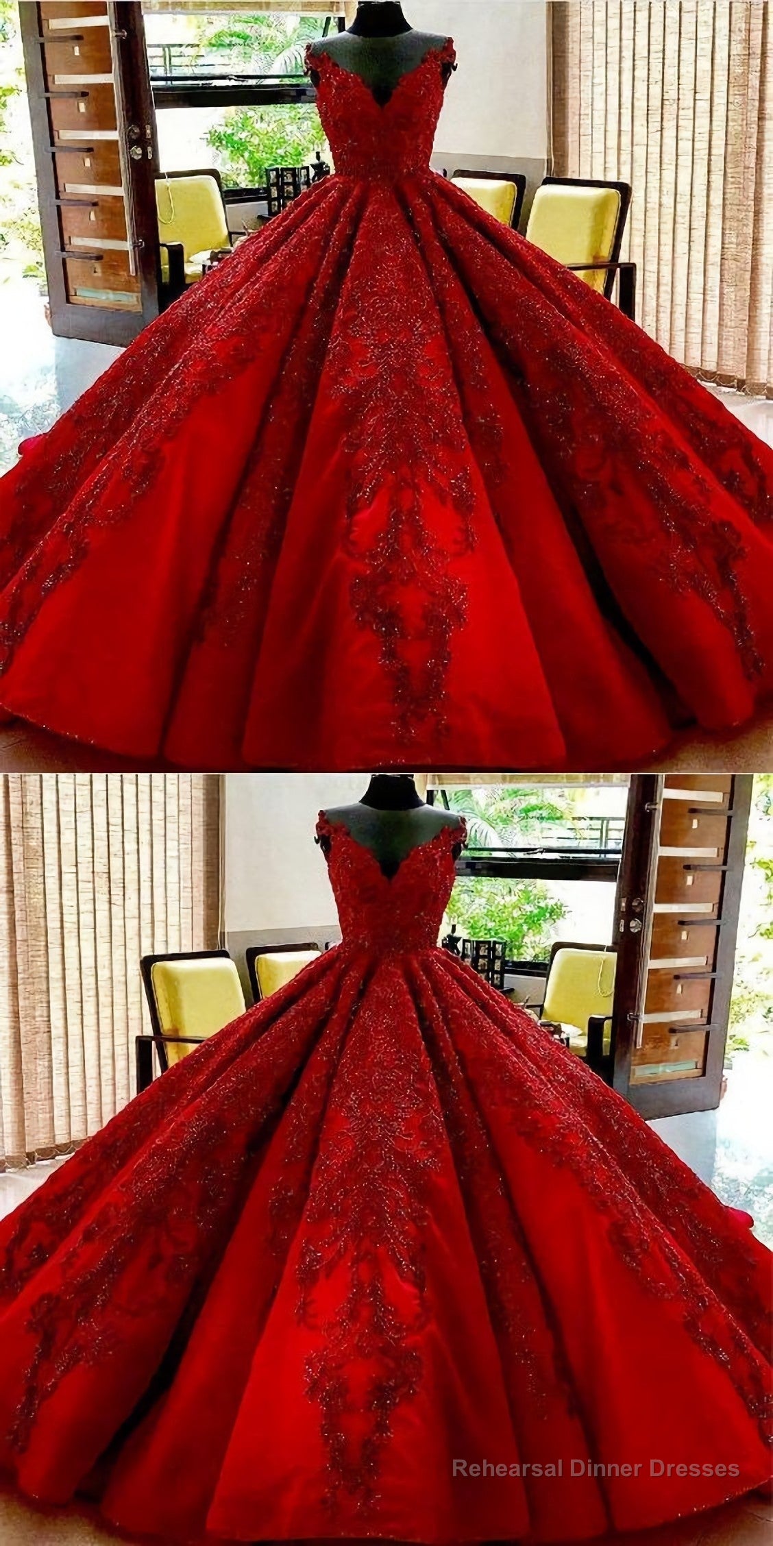 Gorgeous Royal Blue Appliques Beads Quinceanera Dresses, Formal Ball Gown Prom Dress