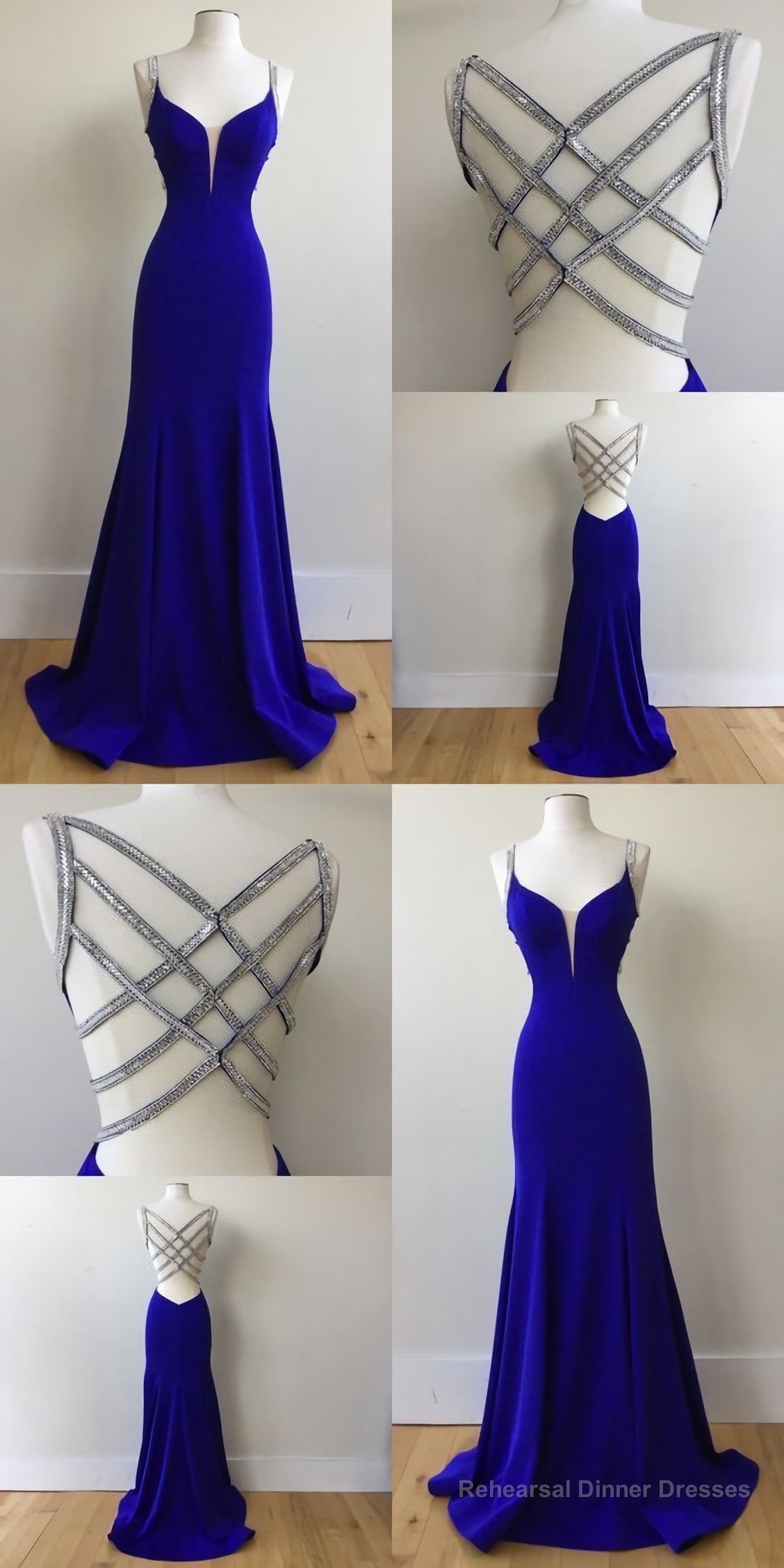 Royal Blue Prom Dress, For Teens Prom Dresses, Graduation School Party Gown Main image