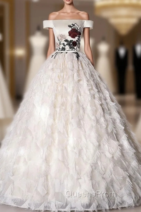 Champagne Tulle Satin Embroidery Quinceanera Dress Main image