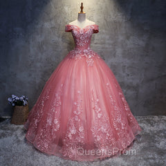 Charming Ball Gown Off-The-Shoulder Tulle Sweet 16 Dress, Quinceanera Dress