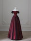 Charming Black And Red Off Shoulder A-Line Classy Prom Dress, Long Party Dress
