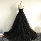 Charming Black Long Party Gowns, Black Classy Evening Classy Prom Dress