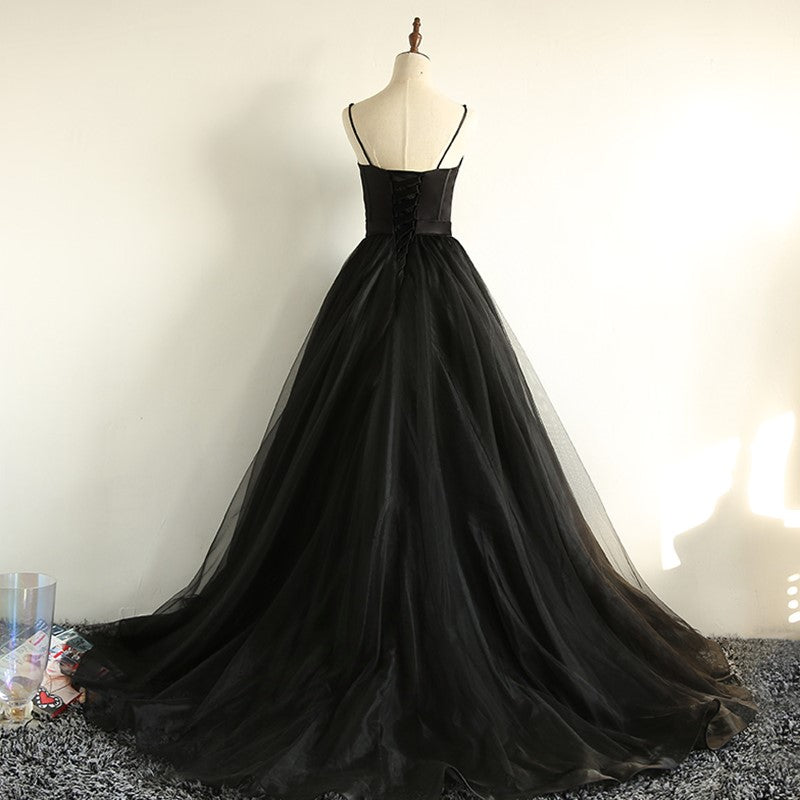 Charming Black Long Party Gowns, Black Classy Evening Classy Prom Dress