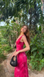 Charming Deep V Neck Satin Print Floral Long Classy Evening Gown Classy Prom Dress