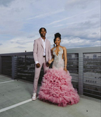 Beautiful Pink Beaded Mermaid Classy Prom Dress Long Classy Evening Dress