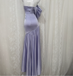 Charming Light Purple Mermaid Sweetheart Neck Pearl Sequin Satin Long Classy Prom Dress