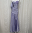 Charming Light Purple Mermaid Sweetheart Neck Pearl Sequin Satin Long Classy Prom Dress