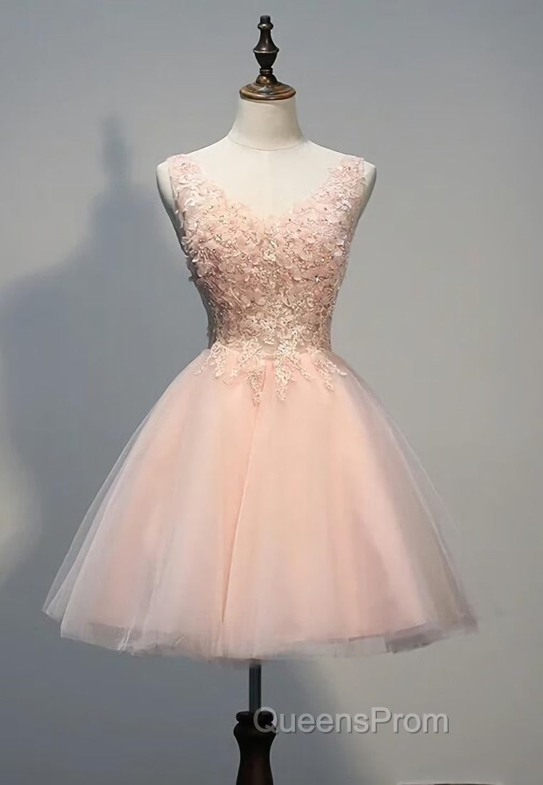 Charming Pearl Pink Tulle Evening Dress , Lovely Homecoming Dress Secondary image