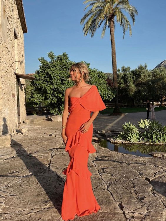 Charming Classy Prom Dress Orange Classy Evening Dress Main image