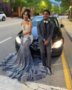 Charming Sequins Mermaid Classy Evening Dress Long Classy Prom Dress