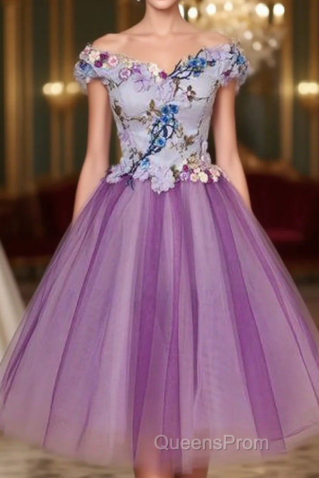 Charming Sexy Sleeveless Tulle Short Homecoming Dress Main image