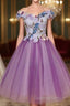 Charming Sexy Sleeveless Tulle Short Homecoming Dress
