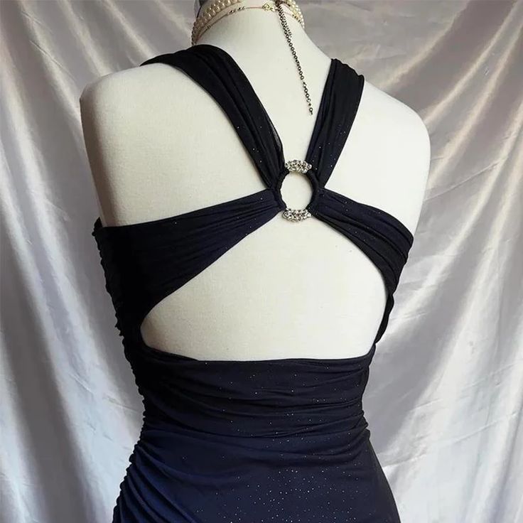Charming Straps Navy Blue Ombre Long Backless Classy Prom Dress Classy Evening Dress