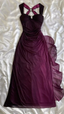 Charming Straps Ombre Grape Backless Long Chiffon Classy Prom Dress Classy Evening Dress