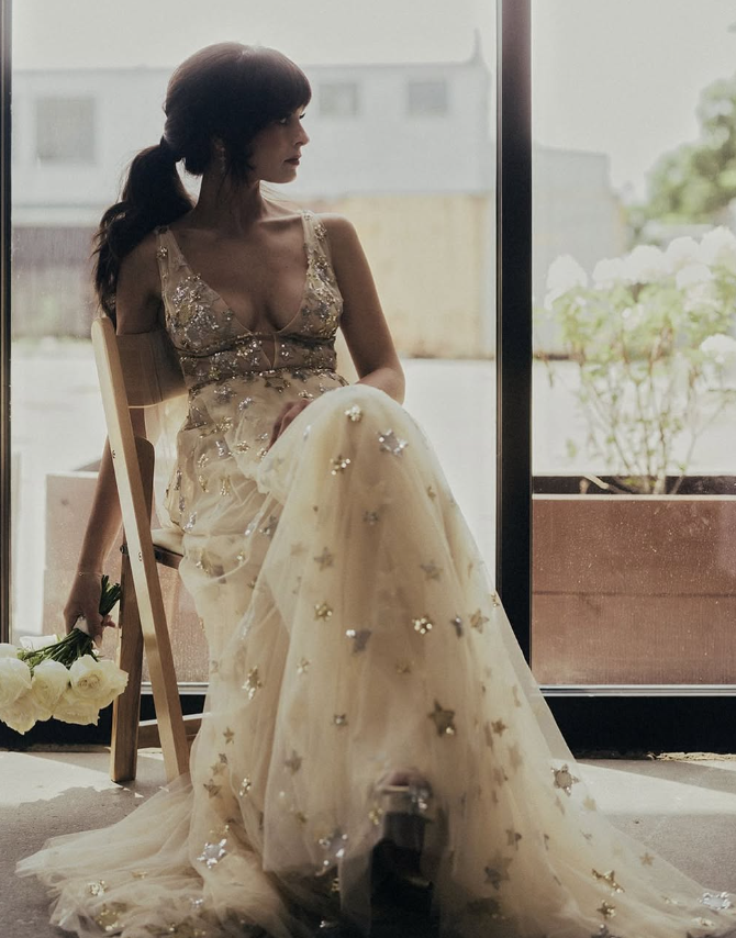 Charming V-Neck Floral Long Classy Prom Dress, Classy Evening Dress Secondary image