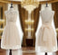 Cheap bridesmaid Dress champagne homecoming Dress junior homecoming Dress