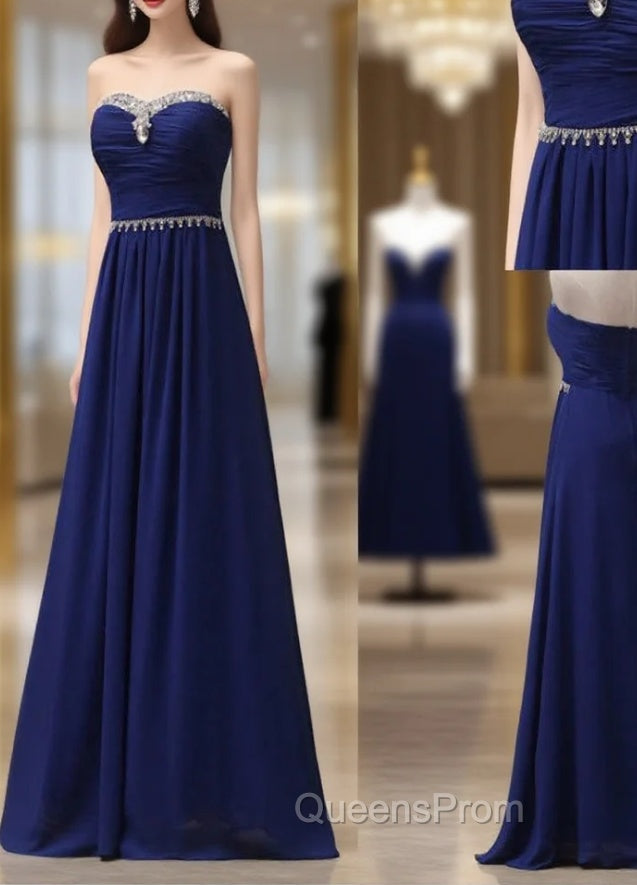 Cheap bridesmaid Dress Royal Blue Evening Prom Dress Long Bridesmaid Dress Main image