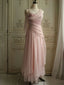 Sweet Elegant Pink Pearl Long Tulle Classy Prom Dress Classy Evening Dress Party Dress