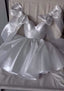 Chic A Line Satin Straps Short White Homecoming Dress 20Th Birthday Outfits