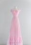 Chic A Line Sweetheart Pink Satin Long Classy Evening Dress Classy Prom Dress