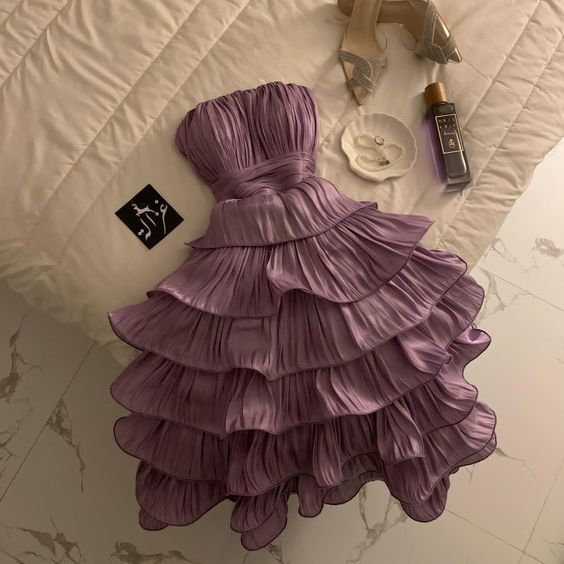 Chic Ball Gown Strapless Short Homecoming Dress 18Th Birthday Outfits