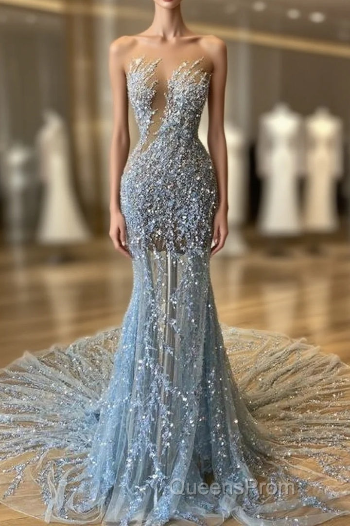 Chic Gray Evening Prom Dress Sexy Evening Dress Main image
