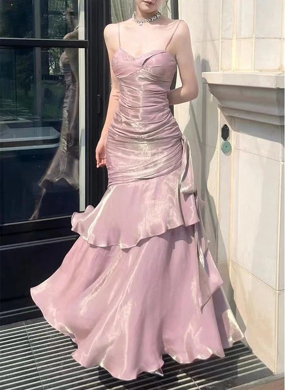 Chic Green Straps Sweetheart Long Classy Dress, Green Classy Prom Dress Classy Evening Dress