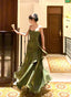 Chic Green Straps Sweetheart Long Classy Dress, Green Classy Prom Dress Classy Evening Dress