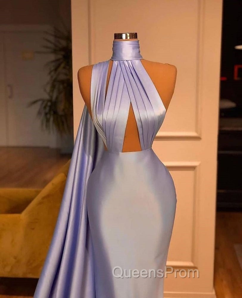 Chic Lilac One-shoulder Mermaid Long Evening Prom Dress On Sale Secondary image