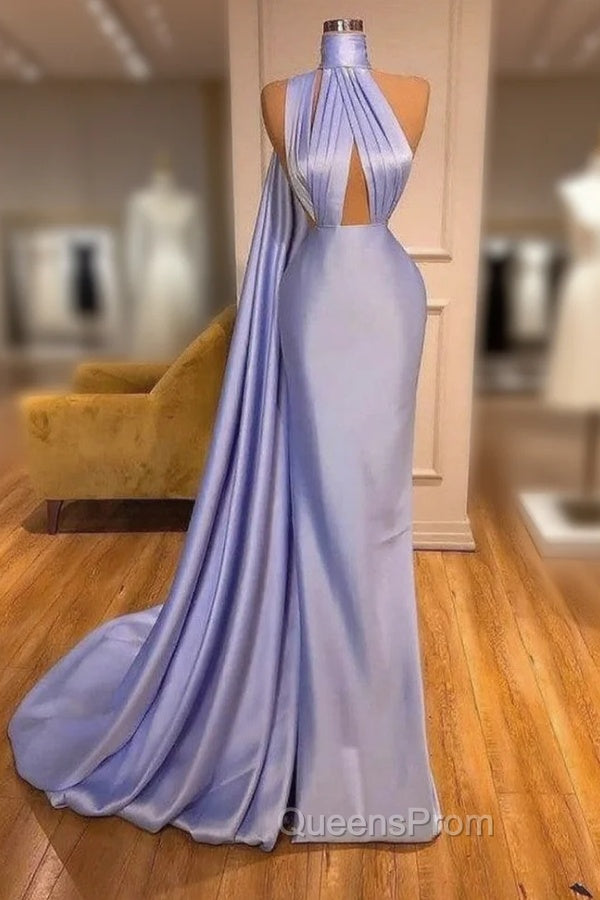 Chic Lilac One-shoulder Mermaid Long Evening Prom Dress On Sale Main image