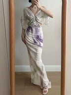 Chic Mermaid Chiffon Long Classy Prom Dress