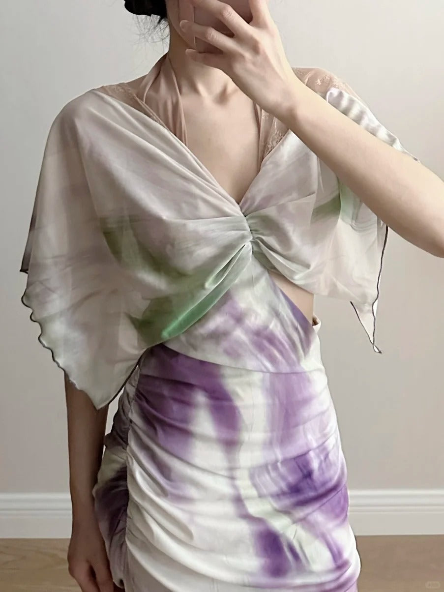 Chic Mermaid Chiffon Long Classy Prom Dress