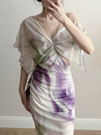 Chic Mermaid Chiffon Long Classy Prom Dress