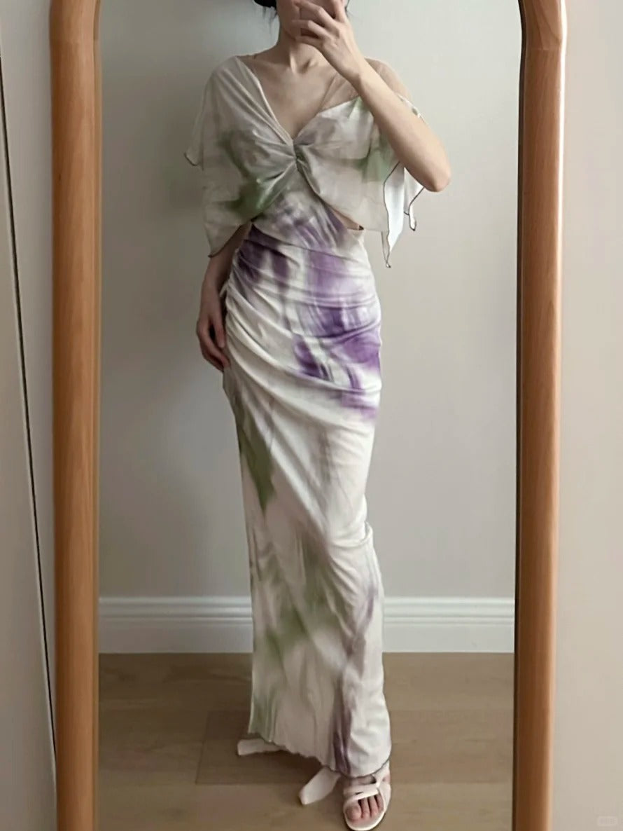 Chic Mermaid Chiffon Long Classy Prom Dress