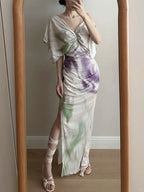 Chic Mermaid Chiffon Long Classy Prom Dress