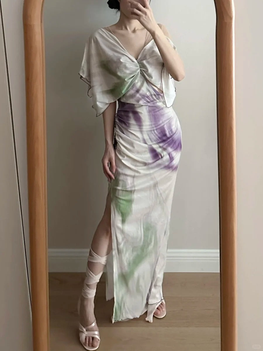 Chic Mermaid Chiffon Long Classy Prom Dress